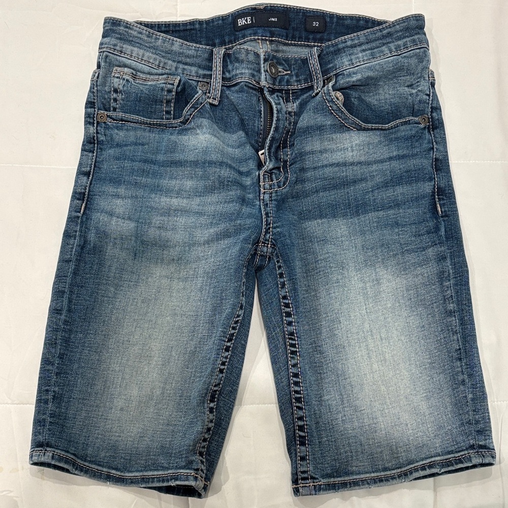 BKE Men's Faded Blue Jean Shorts